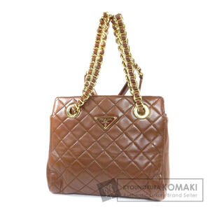 Prada Chain Shoulder Bag Leather